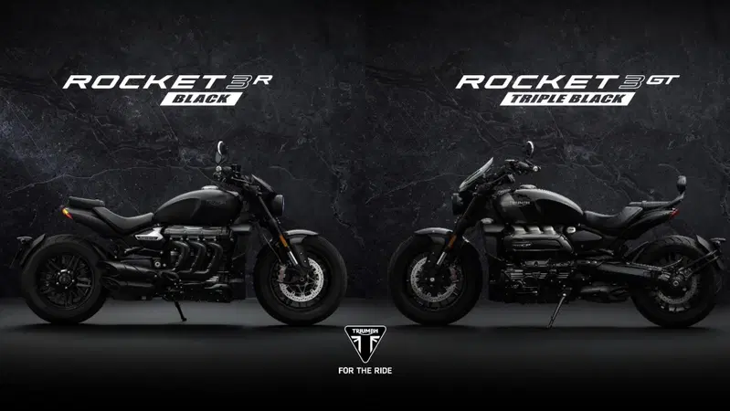 Triumph Rocket 3R Black e Rocket 3GT Triple black: tutte le informazioni