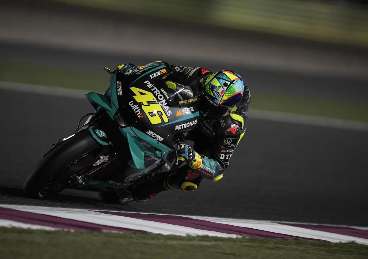 MotoGP 2021. Test Qatar/2, Day 1. Valentino Rossi: "Vanno tutti come matti"