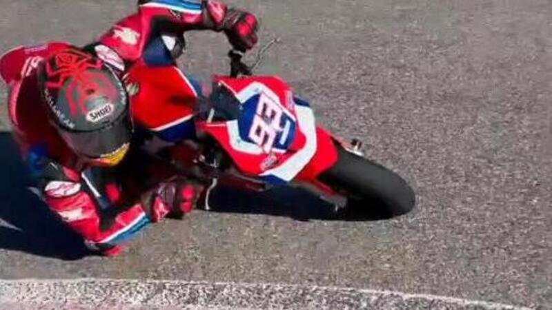 MotoGP: il video del ritorno in moto di Marc Marquez &egrave; gi&agrave; virale