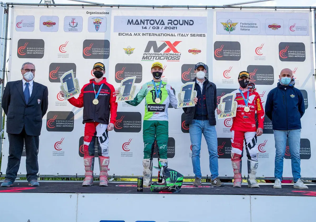 MX. Internazionali d'Italia 2021, i vincitori: Febvre (SUPERCAMPIONE) e (MX1), Lapucci (MX2) e Osterhagen (125)