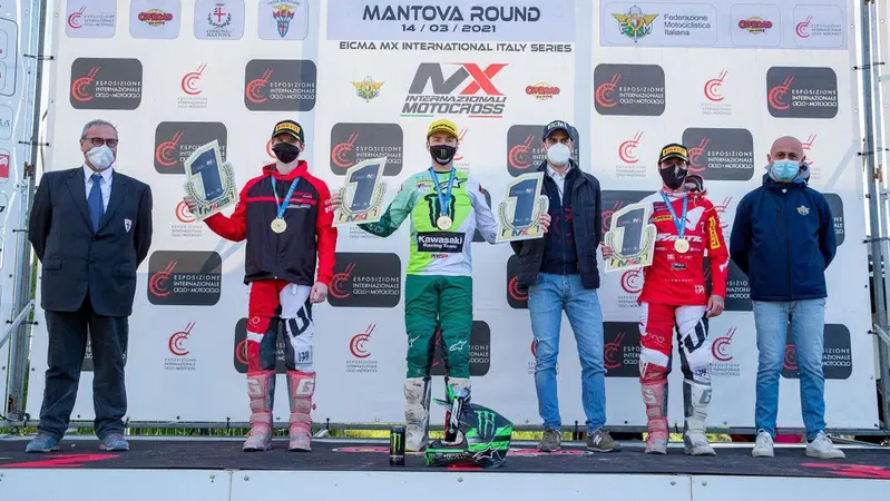 MX. Internazionali d'Italia 2021, i vincitori: Febvre (SUPERCAMPIONE) e (MX1), Lapucci (MX2) e Osterhagen (125)