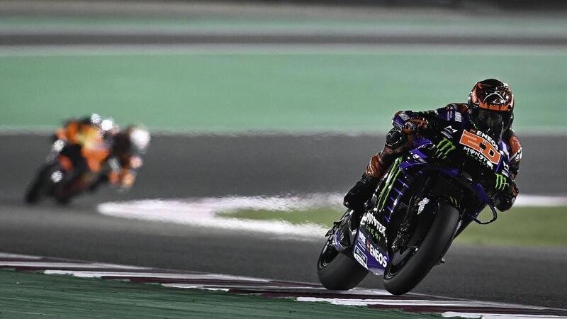 MotoGP 2021, GP del Qatar/1. Fabio Quartararo chiude in testa il warm up