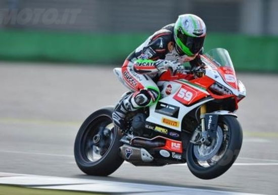 Niccolò Canepa a Donington con il Team Ducati Alstare