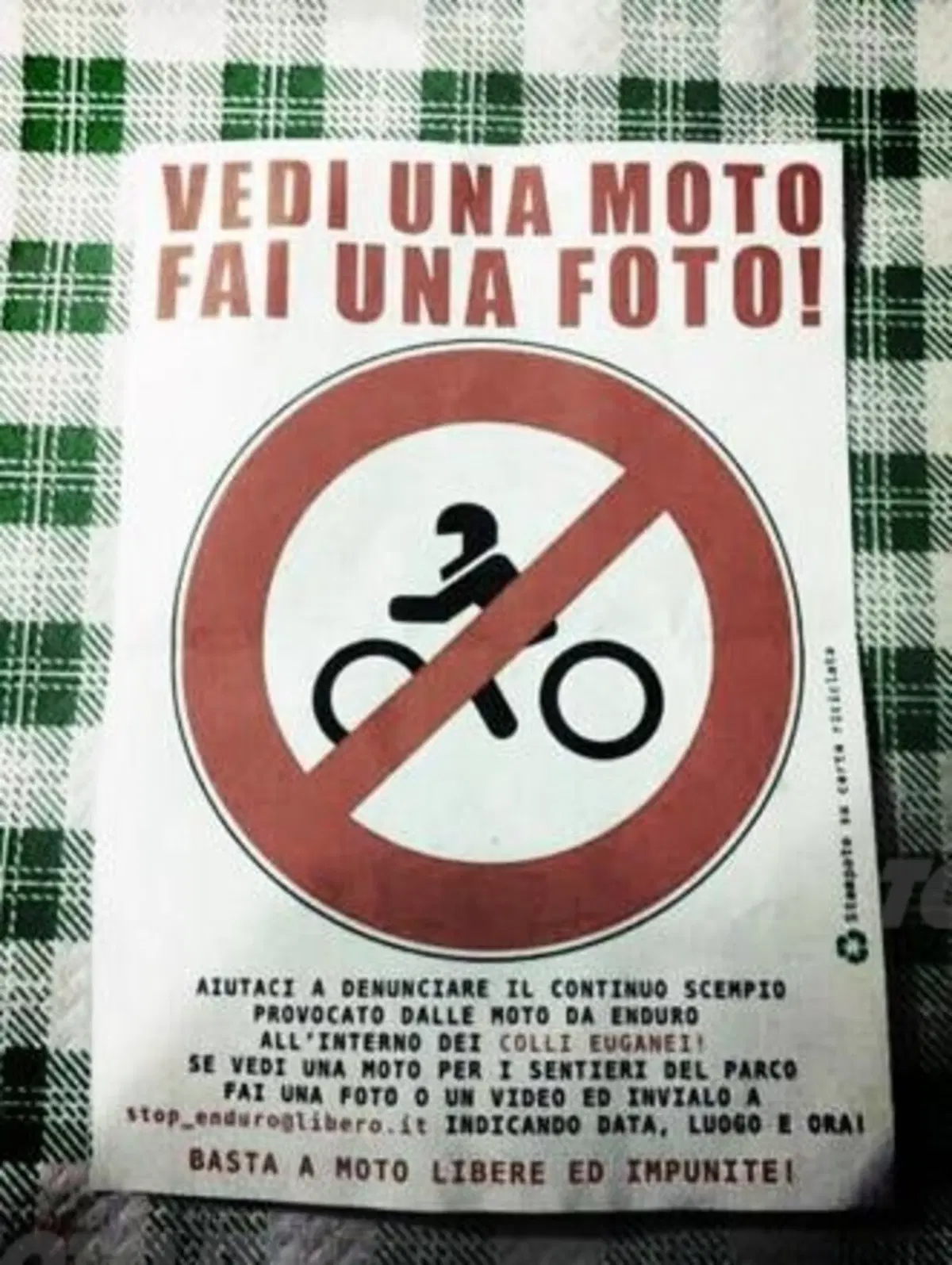 Sui Colli Euganei &egrave; caccia all'Enduro