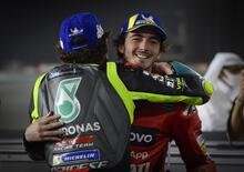MotoGP. Pecco Bagnaia difende Valentino Rossi: inveire è un brutto vizio italiano