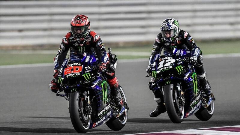 MotoGP. GP del Qatar/2. Yamaha: Fabio Quartararo conta le ore, Maverick Vinales elogia Cal Crutchlow