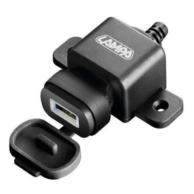 Caricatore USB con fissaggio a vite e connettori Lampa (2)