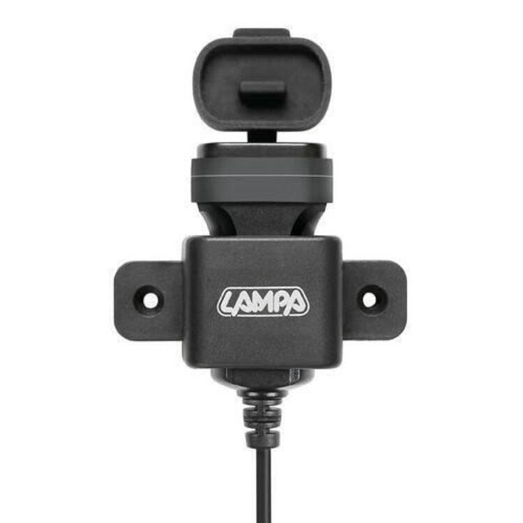 Caricatore USB con fissaggio a vite e connettori Lampa (5)