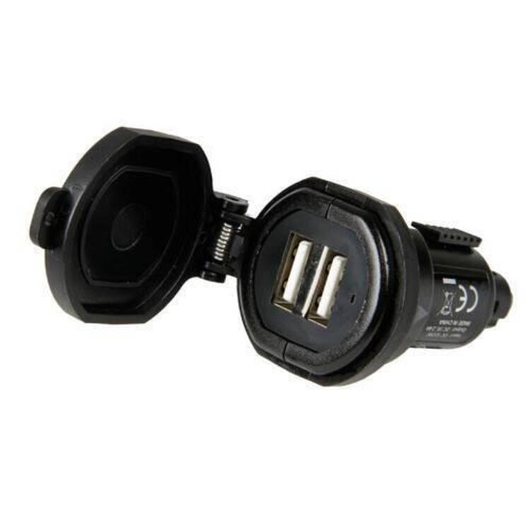 Caricabatteria Din, 2 porte USB - Fast Charge Lampa (3)