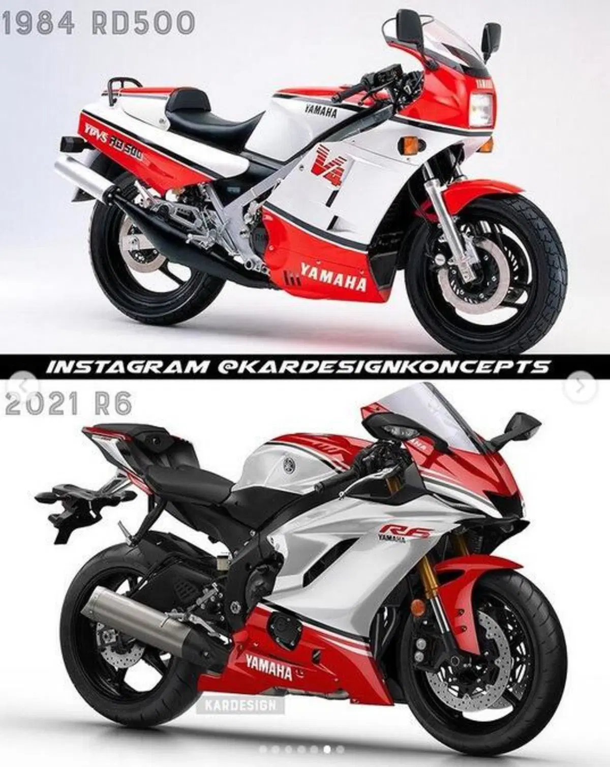 Kardesignkoncepts: le grafiche degli anni '80 e '90 su moto attuali (5)