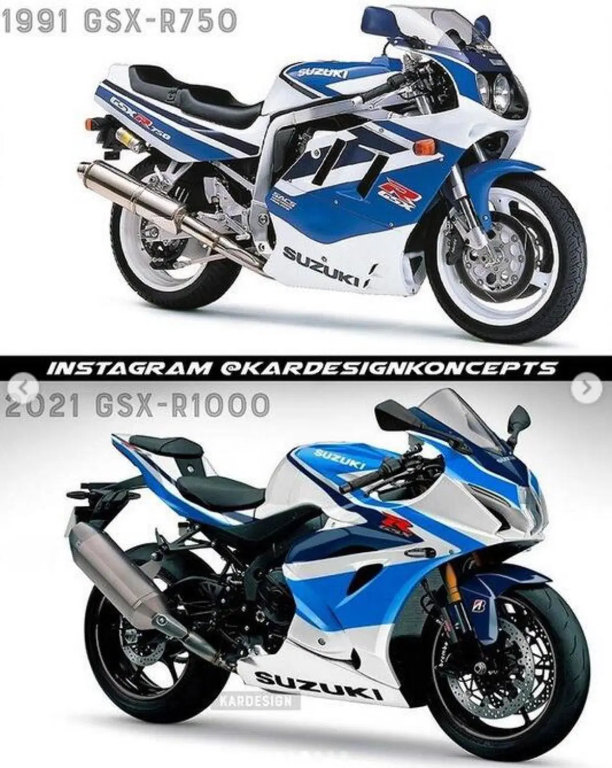 Kardesignkoncepts: le grafiche degli anni '80 e '90 su moto attuali (3)