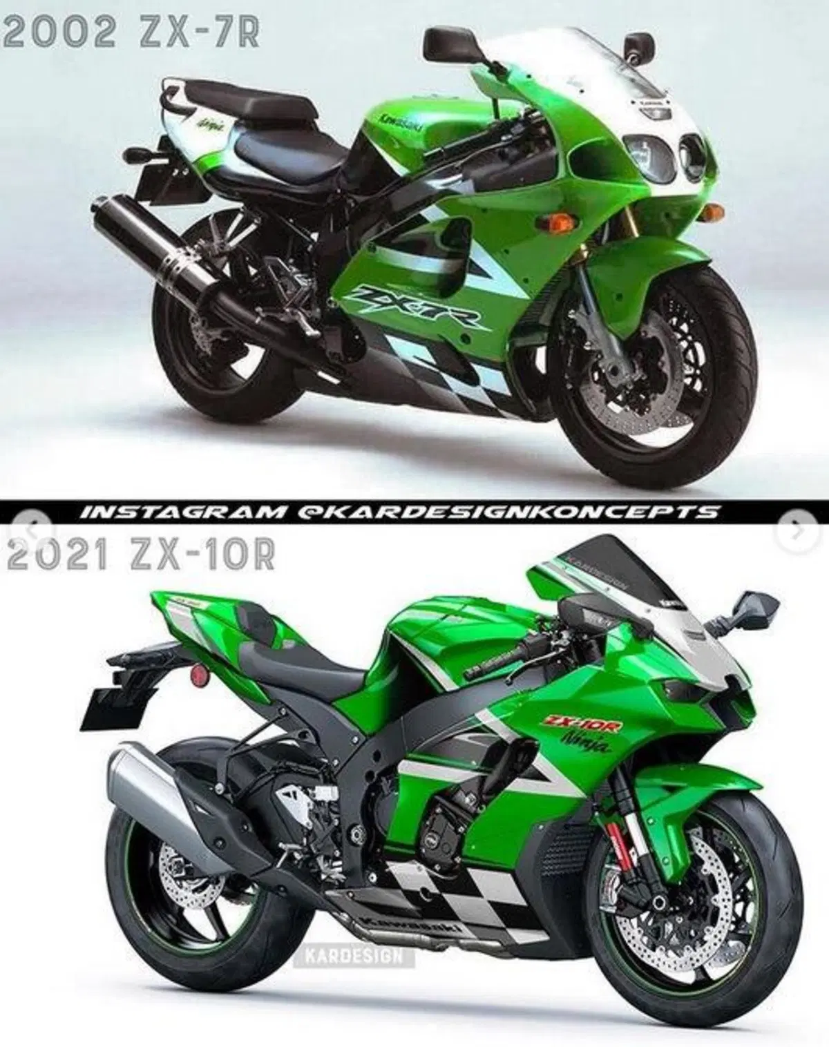 Kardesignkoncepts: le grafiche degli anni '80 e '90 su moto attuali (4)