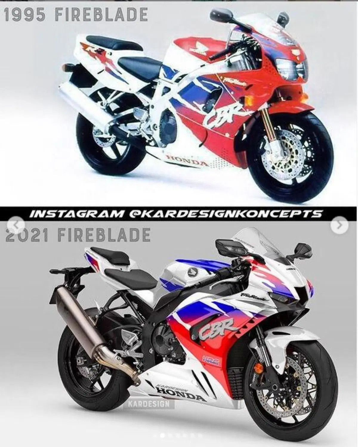 Kardesignkoncepts: le grafiche degli anni '80 e '90 su moto attuali