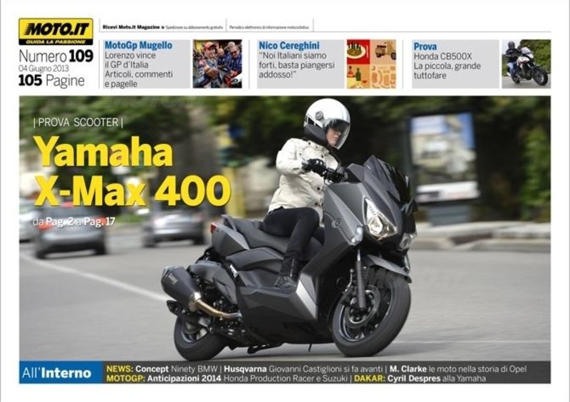 Magazine n&deg; 109, scarica e leggi il meglio di Moto.it  