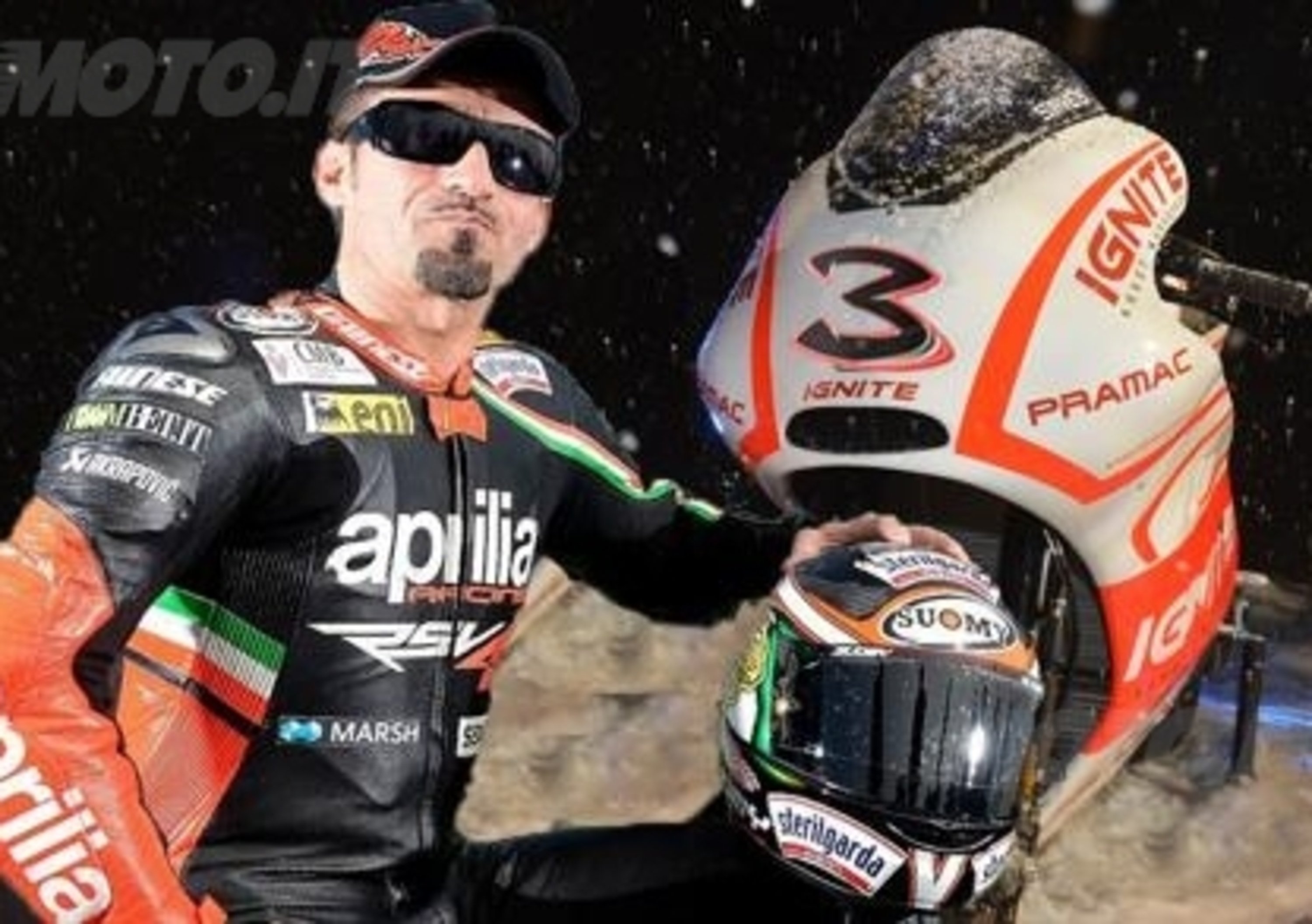 Max Biaggi tester Ducati MotoGP al Mugello