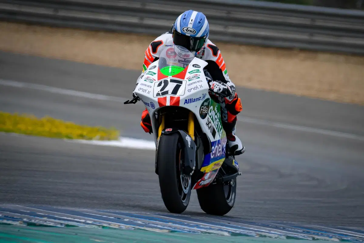 Test MotoE. Domina Aegerter, miglior crono di Granado (30)