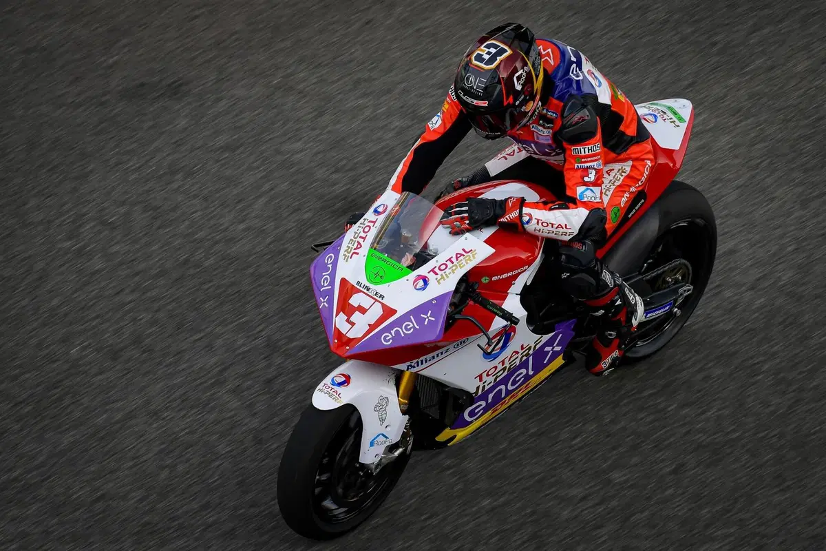 Test MotoE. Domina Aegerter, miglior crono di Granado (35)