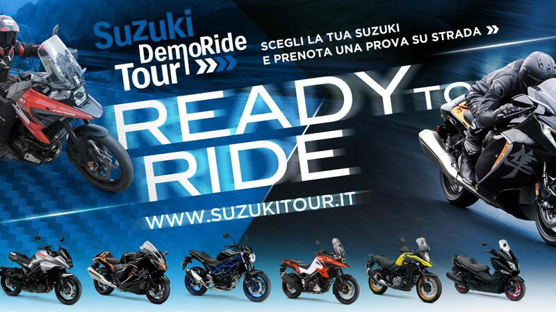 Suzuki Demo Ride Tour 2021: dal Burgman 400 all&#039;iconica Hayabusa, in prova dal 24 aprile
