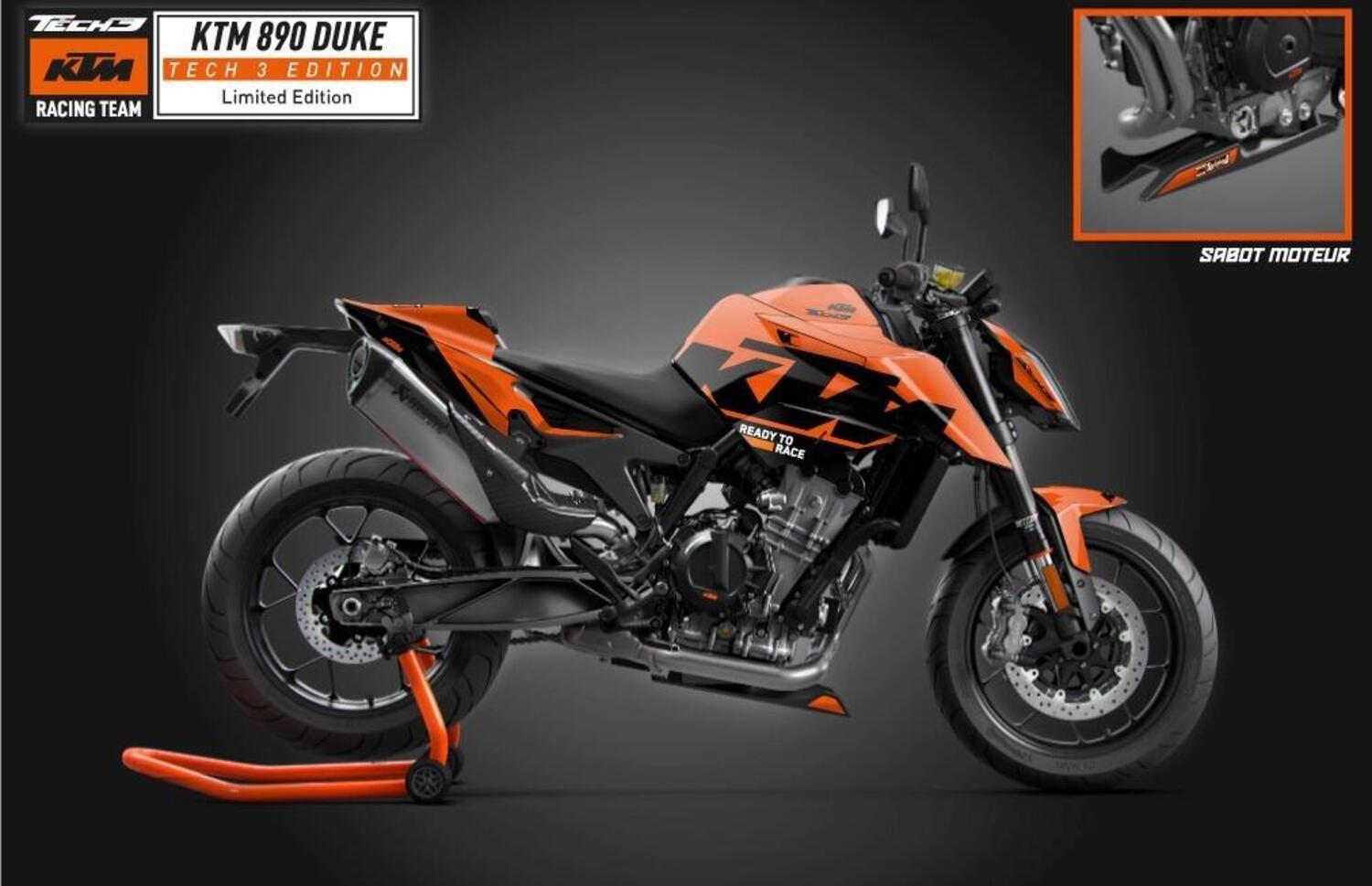 KTM 890 Duke Black Tech3 Limited Edition. Aria di MotoGP