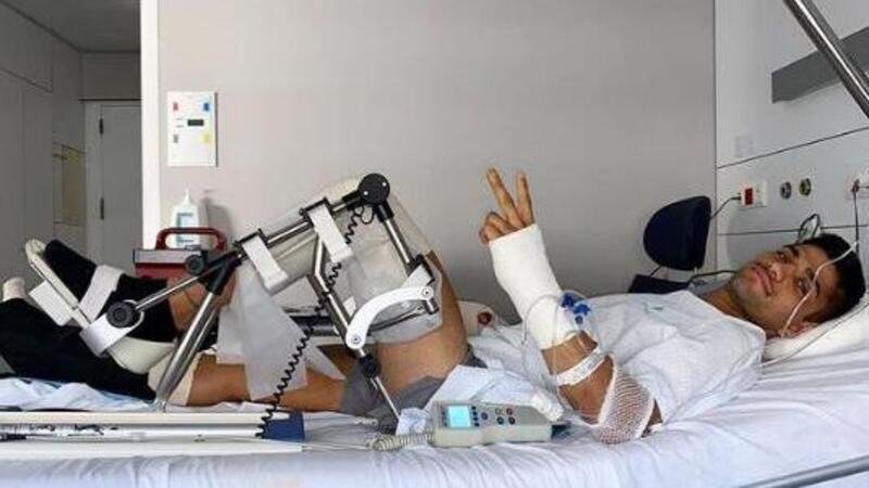 MotoGP: Jorge Martin ancora in ospedale, ma gi&agrave; al lavoro [VIDEO]