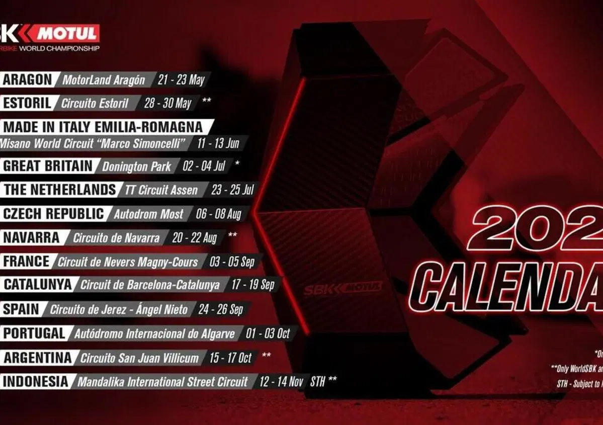 Calendario SBK. Entra il circuito di Most. Phillip Island: se ne riparla nel 2022