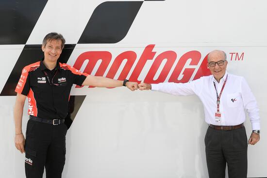 Aprilia Racing firma l'accordo con Dorna fino al 2026