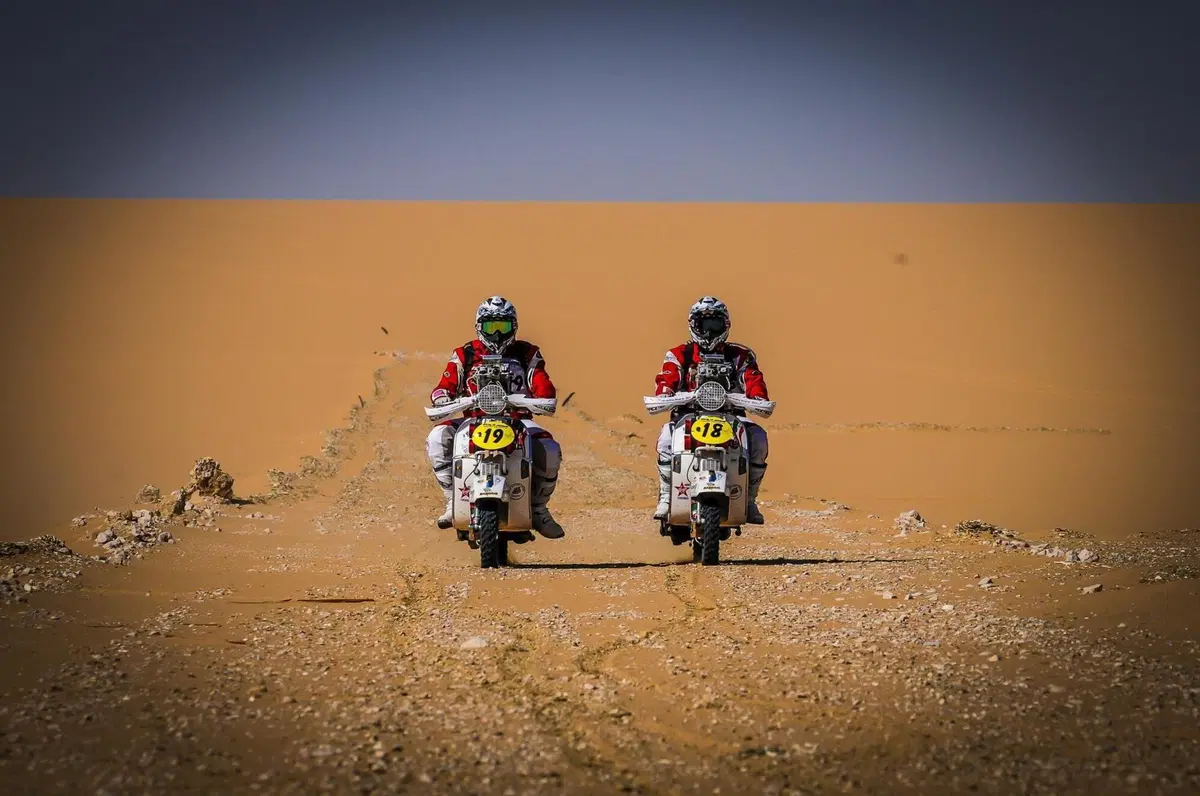 Vespa 75th. Dakar. E quelle Vespa che sfidarono il Rally dei Faraoni, allora? (14)