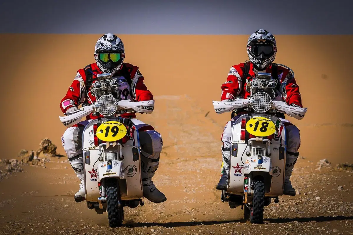 Vespa 75th. Dakar. E quelle Vespa che sfidarono il Rally dei Faraoni, allora? (15)