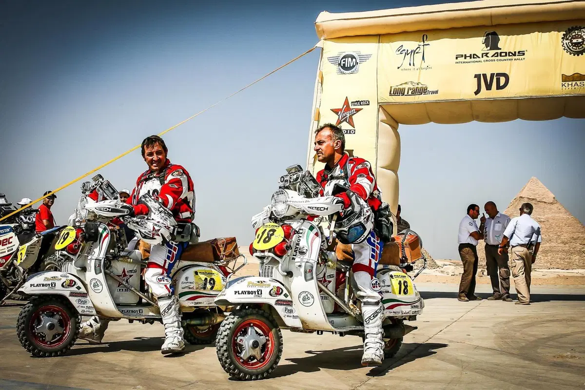 Vespa 75th. Dakar. E quelle Vespa che sfidarono il Rally dei Faraoni, allora? (20)