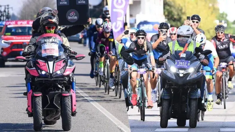 Yamaha Niken, moto ufficiale del Giro d'Italia