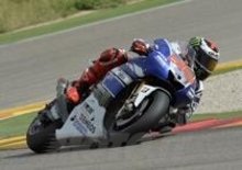 Test MotoGP ad Aragon. Lorenzo il più veloce, Rossi soddisfatto