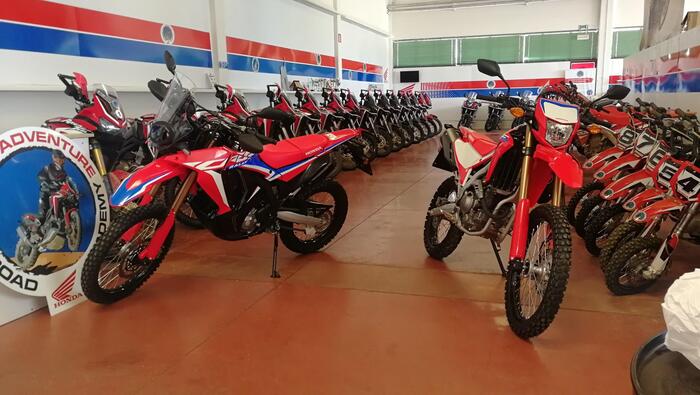 Le moto alla True Offroad Academy Honda