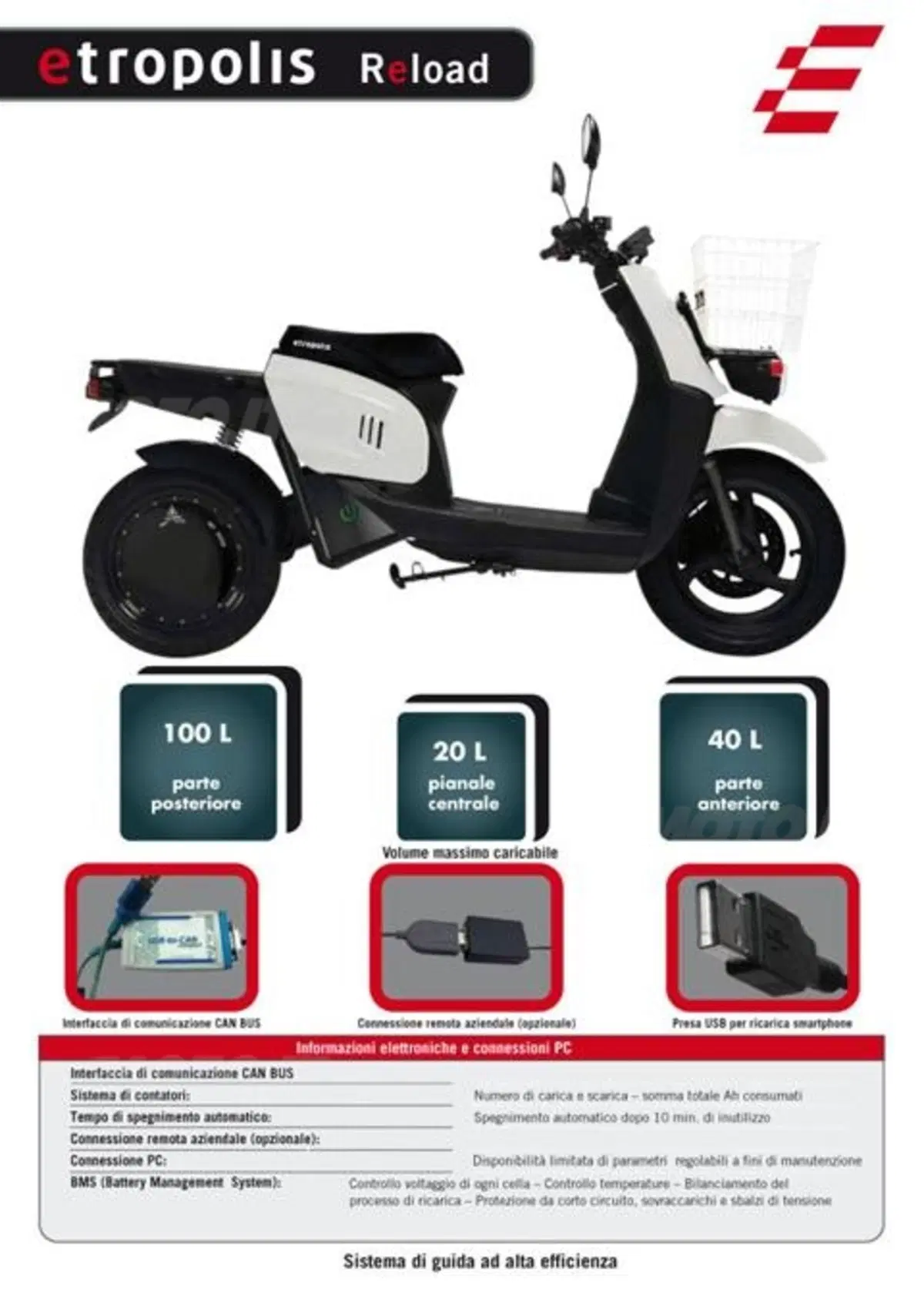 E-Tropolis Reload, lo scooter da lavoro, elettrico (19)