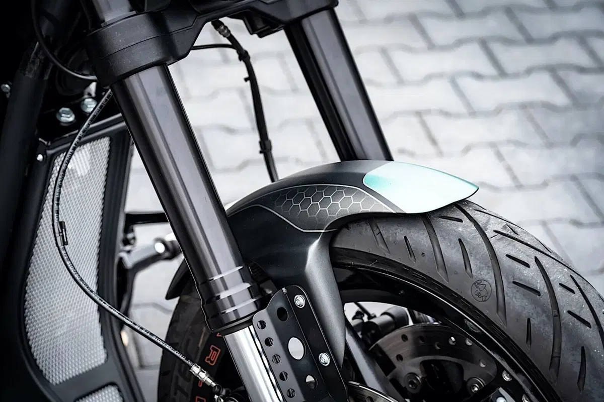 Harley-Davidson FXDR “Jester”. Omaggio alla Yamaha M1 Petronas (12)