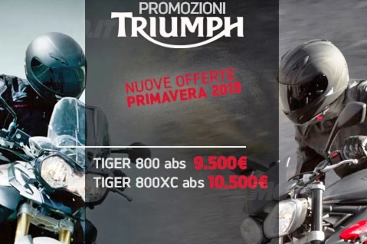 Continuano anche d'estate le promozioni Triumph