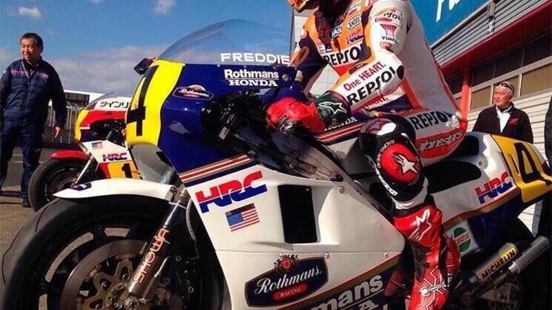 Marc Marquez tra Valentino Rossi &quot;che in MotoGP ci vuole&quot; e il sogno di una gara con la NSR500