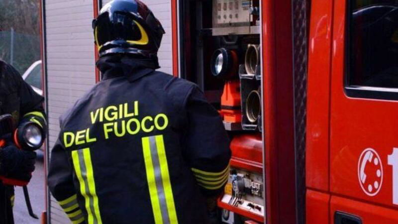 Cattolica, incendio nella pista di minimoto