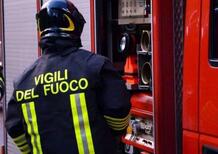 Cattolica, incendio nella pista di minimoto