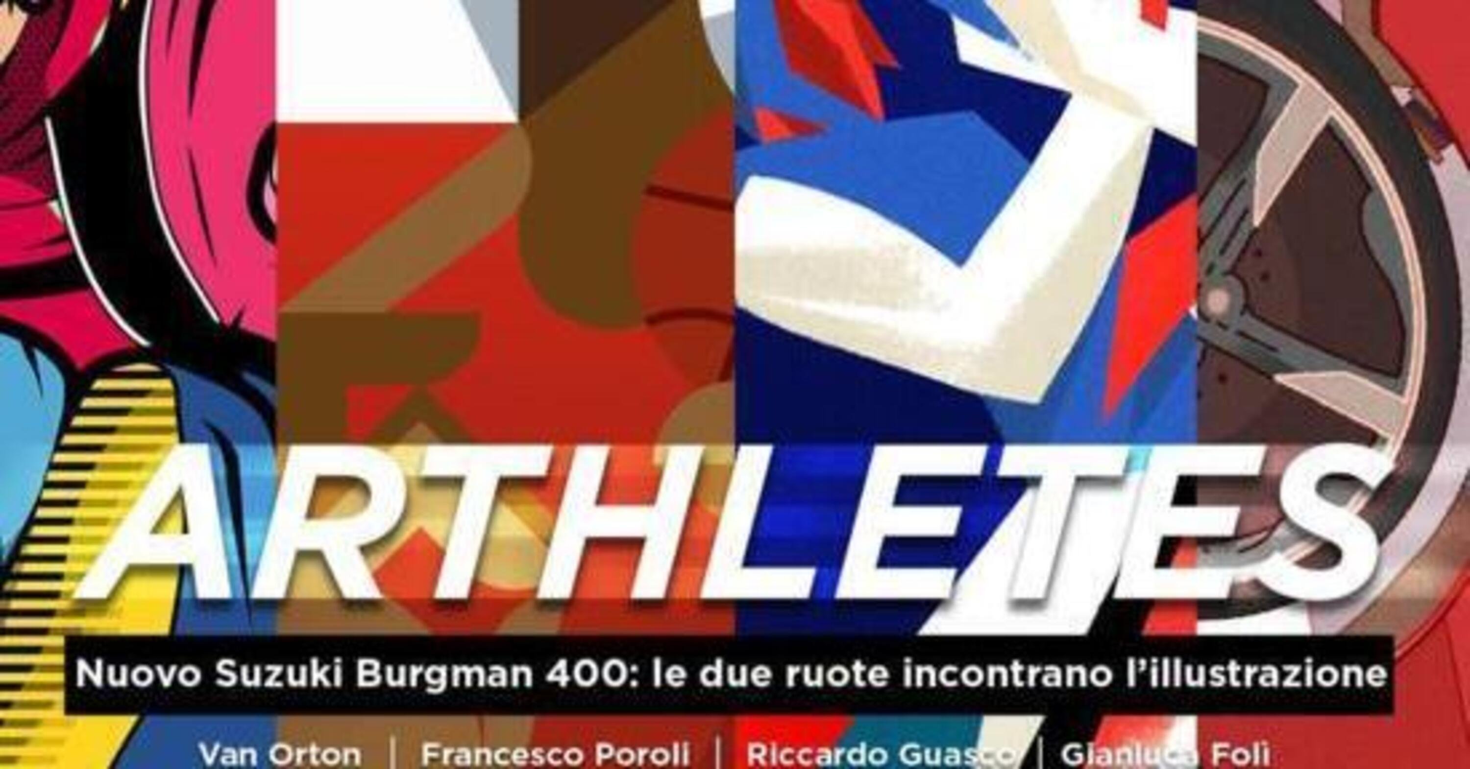 Al via ARThletes: il nuovo Suzuki Burgman 400 incontra l&#039;illustrazione con i primi due artisti