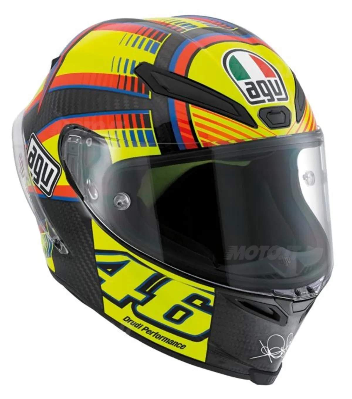 AGV Pista GP Soleluna, replica Valentino Rossi (2)