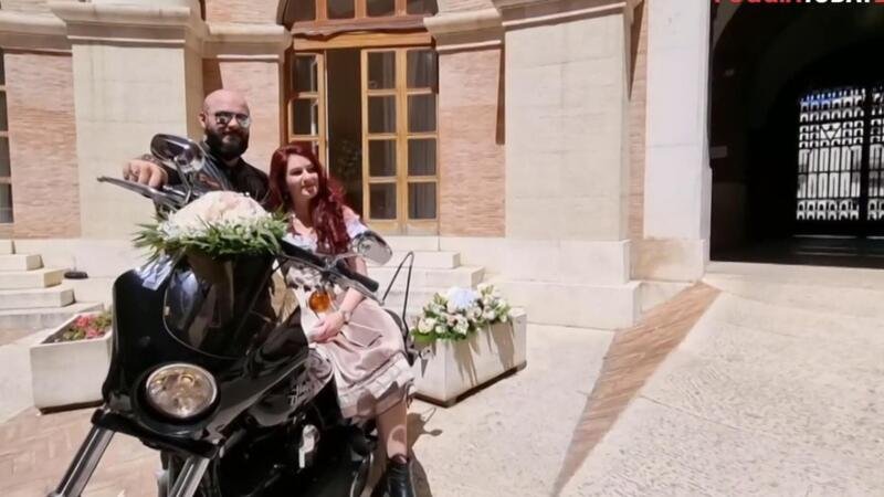 Foggia: matrimonio in moto, lo sposo arriva con la Harley Davidson