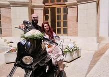 Foggia: matrimonio in moto, lo sposo arriva con la Harley Davidson