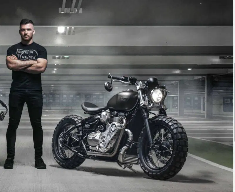 Jody Millhouse e una Bobber di Thornton Hundred Motorcycles, anche questa con un compressore Rotrex