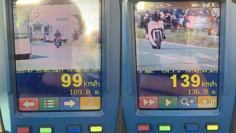 Genova: in moto a 140 km/h, maxi multa e patente sospesa