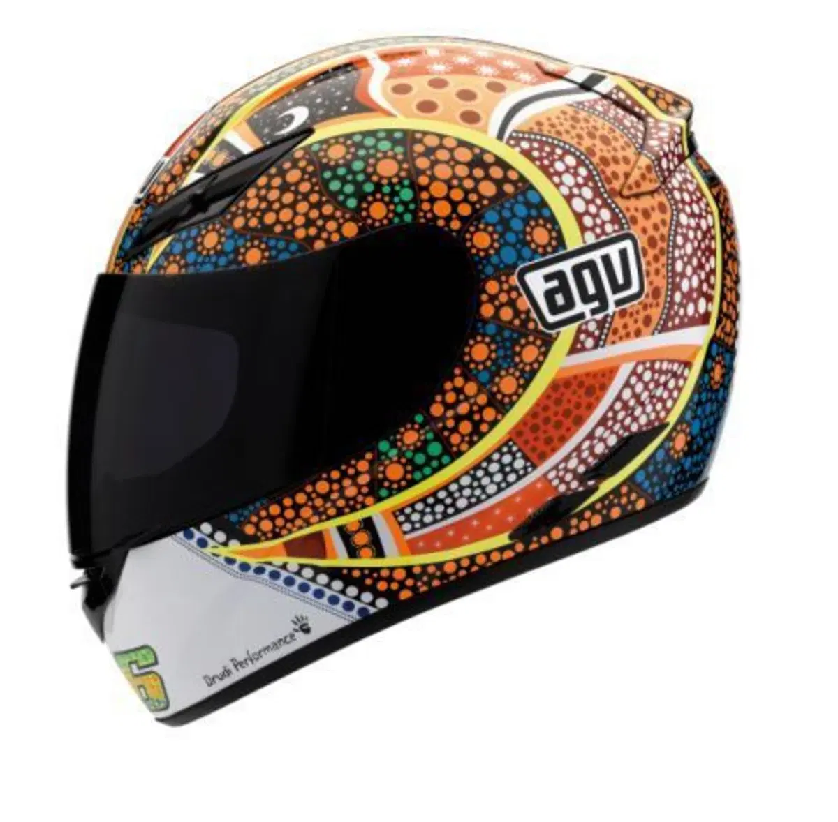 Casco integrale AGV K-3 replica Valentino Rossi (5)