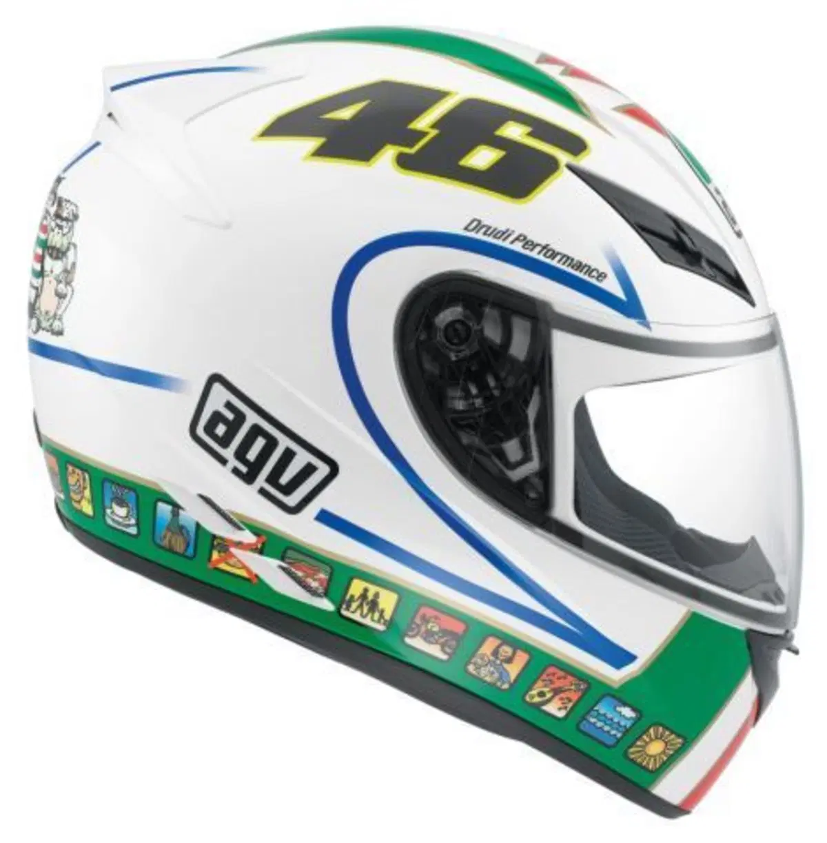 Casco integrale AGV K-3 replica Valentino Rossi (17)