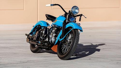 Harley-Davidson Knucklehead 38EL. Battuta all'asta per 154.000 dollari (4)