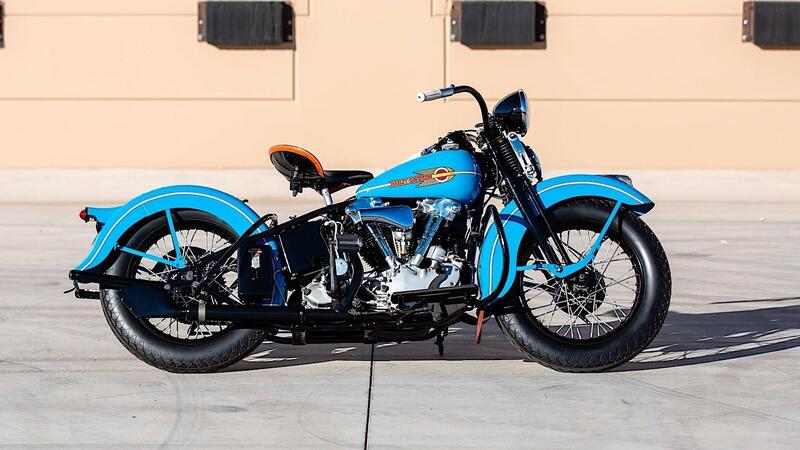 Harley-Davidson Knucklehead 38EL. Battuta all&#039;asta per 154.000 dollari