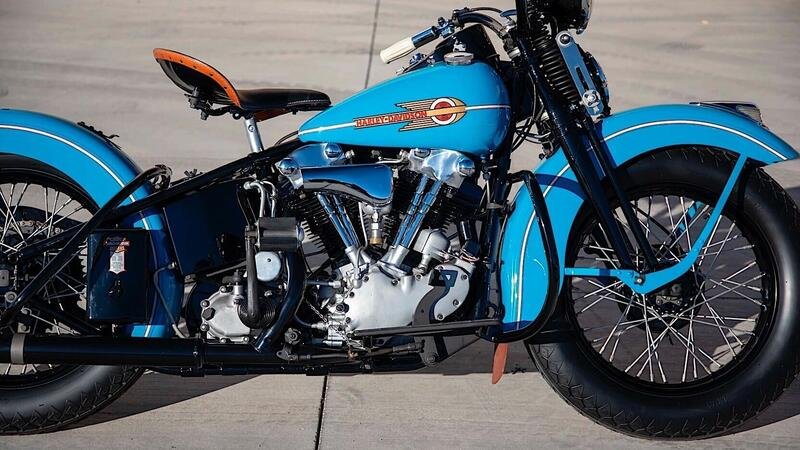 Harley-Davidson Knucklehead 38EL. Battuta all&#039;asta per 154.000 dollari