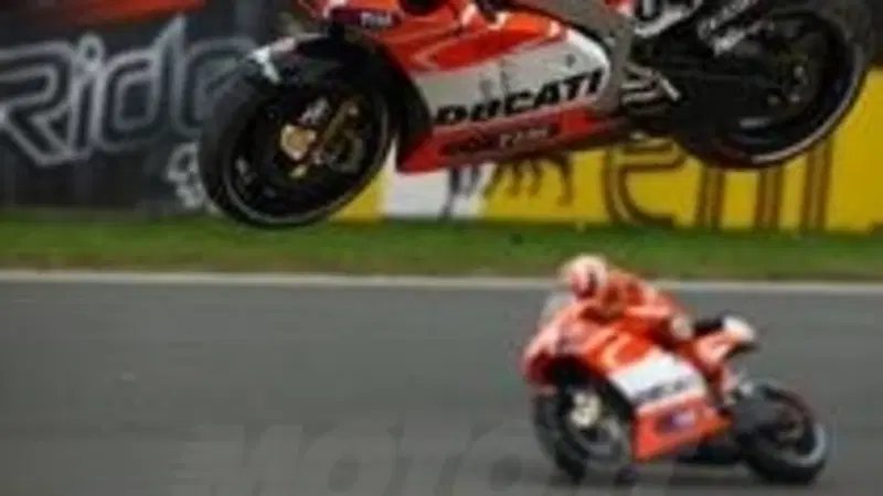 L'unica Ducati che &egrave; volata al Sachsenring